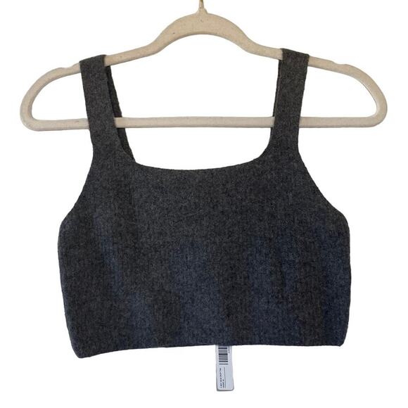 NWT Everlane The Cozy-Stretch Tank Wool In Dark Gray Size L - Picture 2 of 5